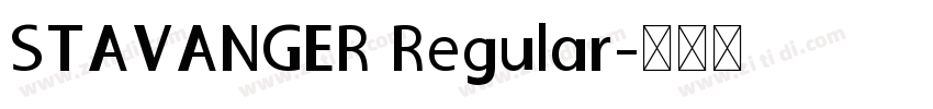 STAVANGER Regular字体转换